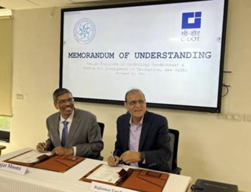C-DOT and IIT Gandhinagar Partner to Establish Centre of Excellence for Indigenous Telecom and Cybersecurity Research decoding=