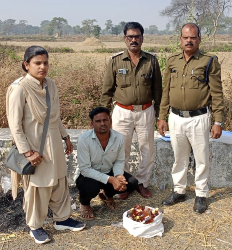 Raipur: 23.4 Bulk Litres of Illicit Country Liquor Seized, Two Accused Arrested decoding=