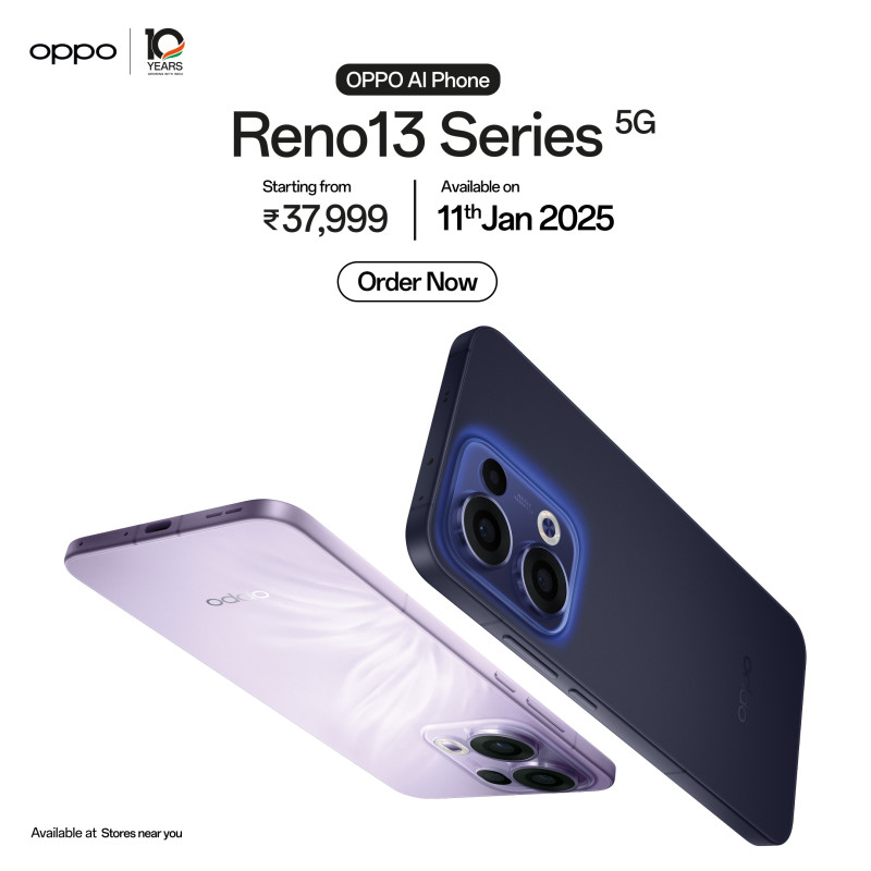 OPPO Reno13 Series launched in India with new MediaTek Dimensity 8350 chipset and AI-ready cameras decoding=