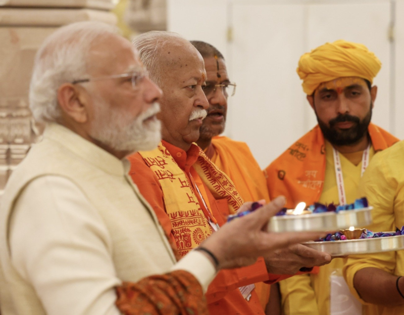 PM’s Devotional Glimpses from Shri Ram Janmabhoomi Dhwajarohan Utsav Inspire Millions decoding=