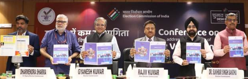 ECI Spearheads Groundbreaking Conference on Low Voter Turnout, Unveils Strategic Plan for 2024 Lok Sabha Elections decoding=