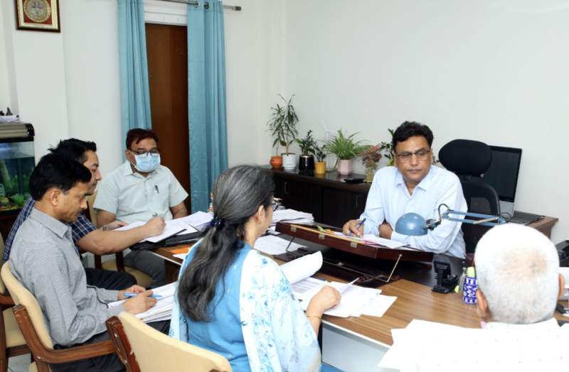 Additional Chief Secretary Dinesh Kumar Reviews Welfare Schemes and Budget Progress decoding=