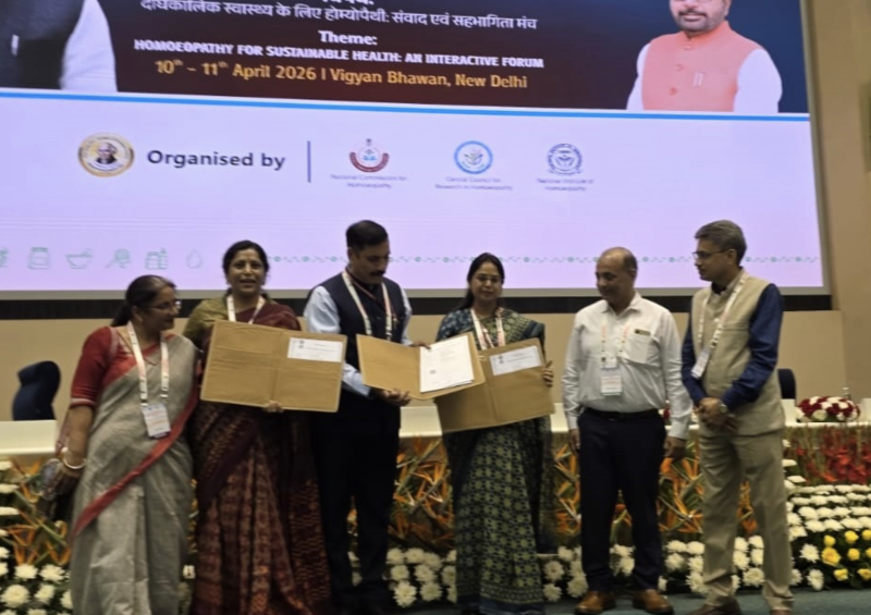 tripartite-mou-signed-between-aiims-bhopal-government-homoeopathy-college-and-central-research-council-for-joint-diabetes-study