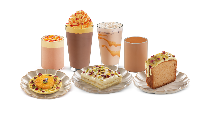 TATA STARBUCKS INFUSES THE FLAVOURS OF SAFFRON, ROSE AND MARIGOLD INTO LIMITED-EDITION BEVERAGES AND DESSERTS FOR DIWALI decoding=