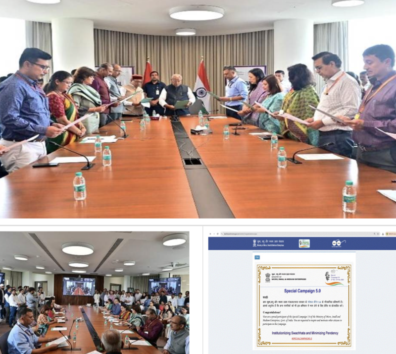 MSME Ministry Achieves 100% Targets Under Special Campaign 5.0, Drives Cleanliness, E-Waste Management and ‘Waste to Wealth’ Initiatives Nationwide decoding=