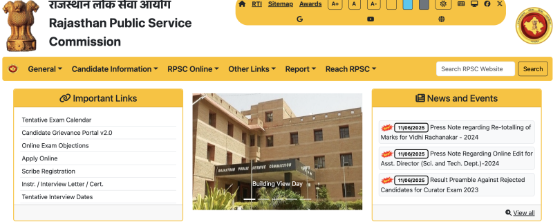 Rajasthan Job Vacancy: RPSC Opens Correction Window for Assistant Director (Science & Technology) Recruitment 2024 from June 12–16