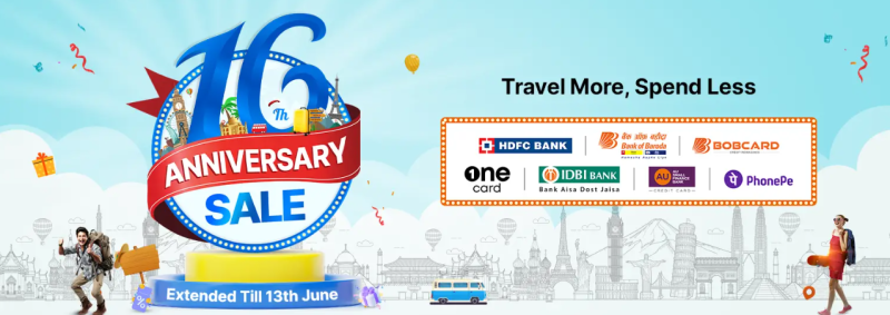 EaseMyTrip unveils 17th Anniversary Sale with Massive Discounts on Holiday Packages, Flights, Hotels, and More decoding=