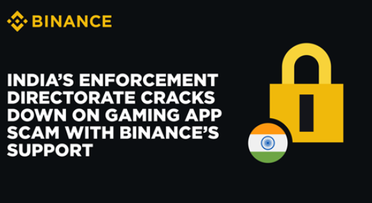 India's Enforcement Directorate Cracks Down on Gaming App Scam with Binance's Support decoding=