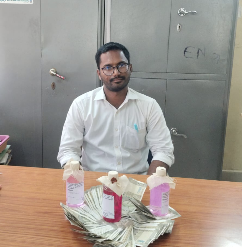 Huzurabad Municipality AE Caught Red-Handed by ACB for ₹50,000 Bribe decoding=