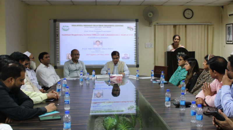 Four-Week Training Programme for Administrative Staff Concludes at MMTTC, JMI