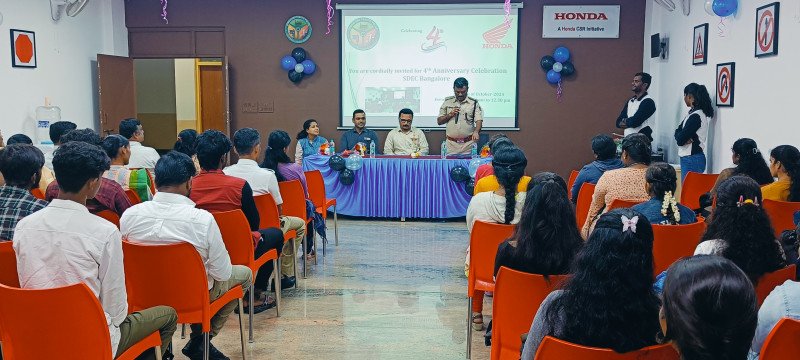 HMSI celebrates 4th Anniversary of its  Safety Driving Education Centre in Bangalore, Karnataka decoding=