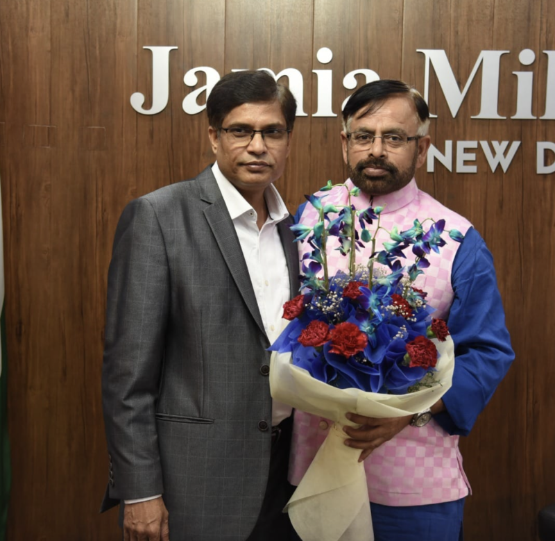 JMI Vice Chancellor appoints Prof. Md. Mahtab Alam Rizvi as Offg. Registrar of the university