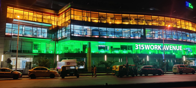 315Work Avenue Showcases Patriotic Spirit with Tricolour Illumination for Independence Day