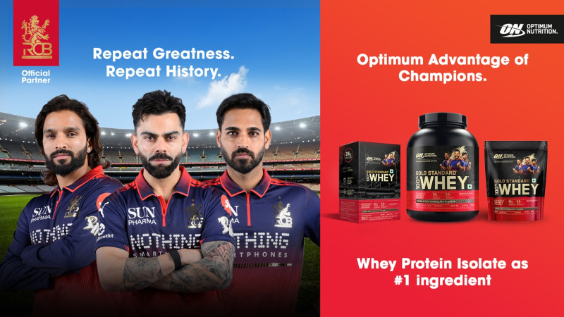 Optimum Nutrition strengthens RCB partnership with ‘Optimum Advantage of Champions’ campaign decoding=
