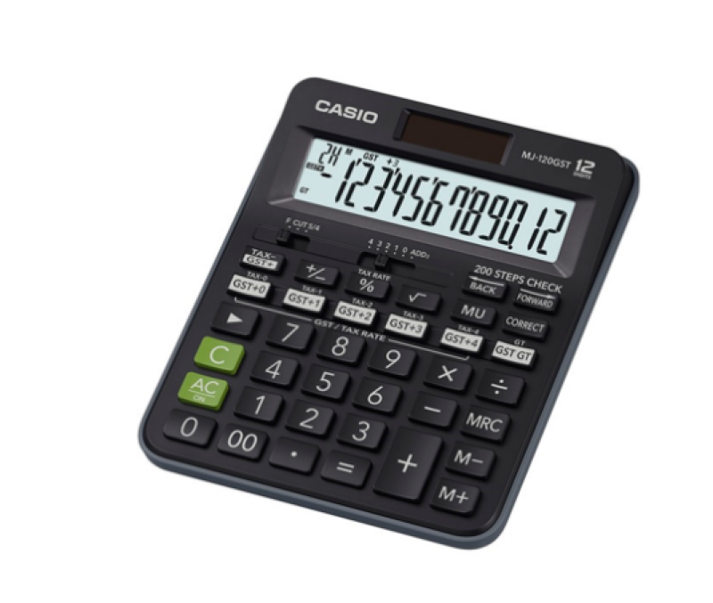 GST calculations got you baffled? Meet MJ-120GST – CASIO's Calculator Extraordinaire! decoding=