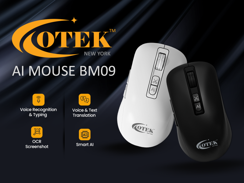 OTEK launches BM09, India's first AI Mouse with Voice Typing, Voice Translation, Smart Writing & OCR decoding=