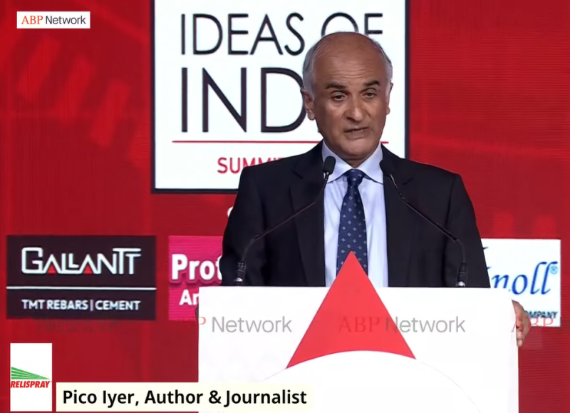 abp-networks-ideas-of-india-2025-opens-to-a-rousing-opening-as-pico-iyer-remarks-humanitys-last-frontier-is-really-humanitys-first-frontier