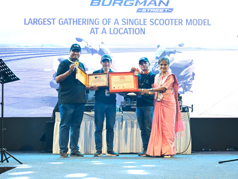 Suzuki Motorcycle India Concludes Suzuki Matsuri in Mumbai, Creating Four Records in India and Asia Book of Records decoding=