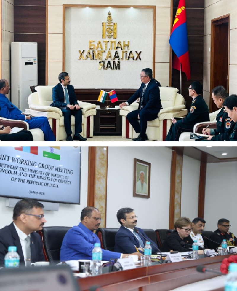 12th India-Mongolia Joint Working Group meeting to bolster bilateral defence ties held in Ulaanbaatar decoding=