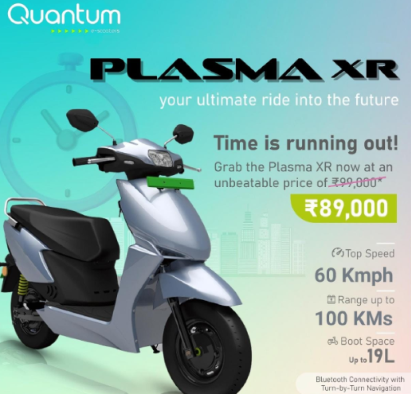 Quantum Energy Extends Limited-time Offer on New Plasma X and XR Electric Scooters till 30th April decoding=