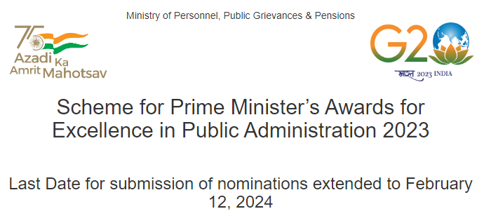 PM’s Excellence Awards 2023 Nominations - Submit by Feb 12, 2024 decoding=