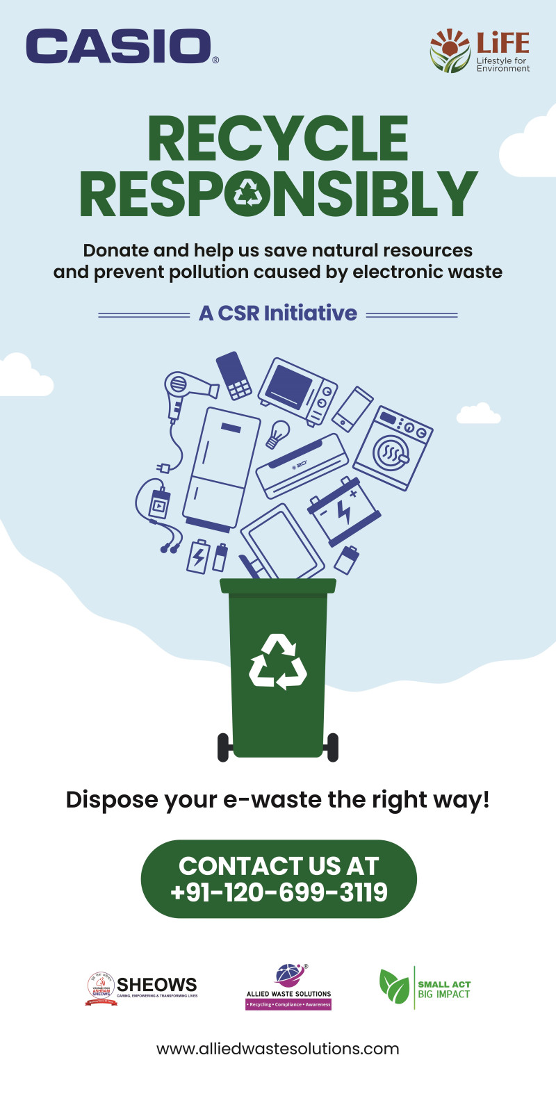 casio-india-launches-recycle-responsibly-initiative-to-drive-e-waste-collection-awareness-in-delhi-ncr