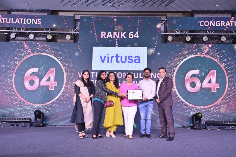 Virtusa Accelerates Workplace Transformation with 32-Position Rise in Great Place to Work® India's Best Companies to Work For2026 decoding=