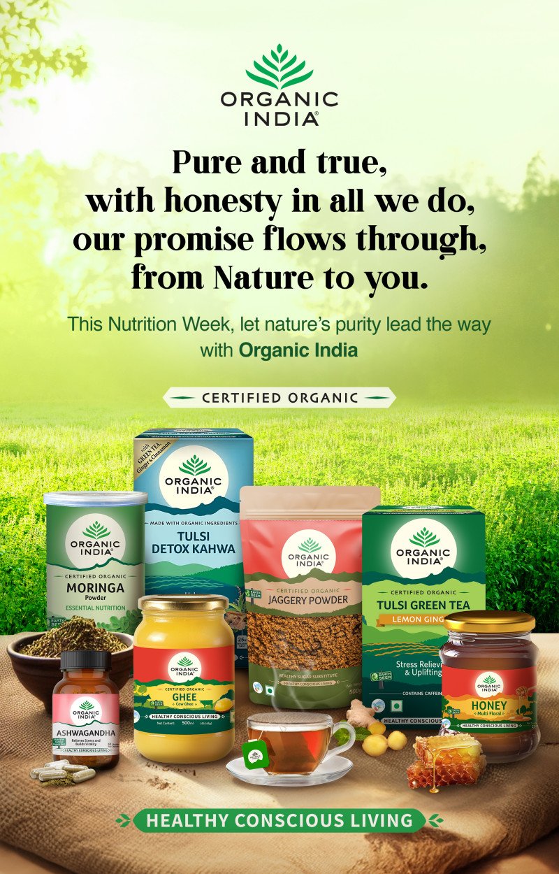 National Nutrition Week: Organic India by Tata Consumer Products, Leads the Way with Nutrition from Nature decoding=