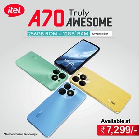 itel launches A70; India’s first smartphone with 256GB ROM AND 12GB RAM at just INR 7,299 decoding=