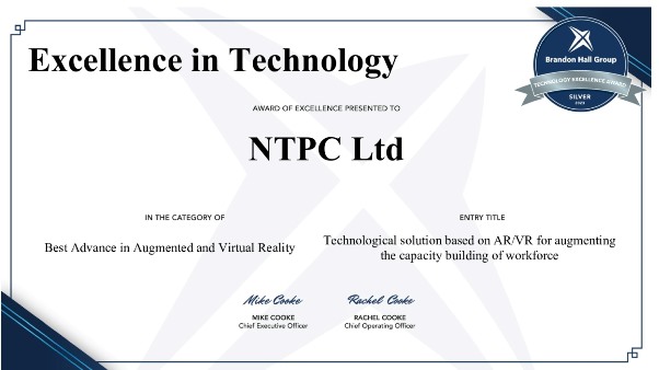 ntpc-wins-two-silver-awards-in-brandon-hall-groups-excellence-in-technology-awards