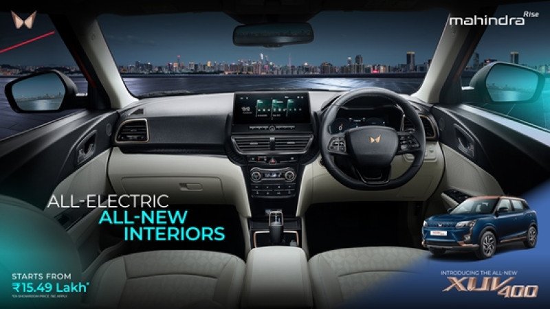 Mahindra Introduces All-Electric XUV400 Pro Range: Starting at an Introductory Price of INR 15.49 Lakh decoding=