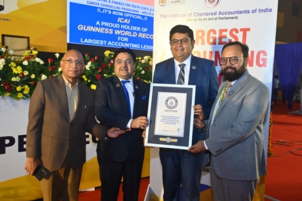 ICAI's Jaipur Mega Event Achieves Guinness World Record, Igniting the Aspirations of Future Finance Leaders decoding=