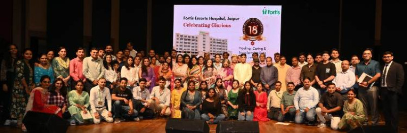 Fortis Hospital Jaipur completes 18 years of unwavering commitment to the community decoding=