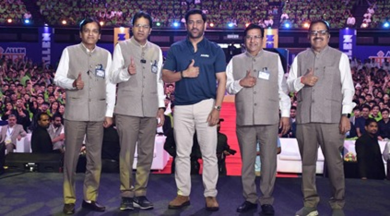 Cricket icon MS Dhoni Inspires Record-Breaking 3.5 Lakh Students In Largest-Ever Student Summit by Allen decoding=