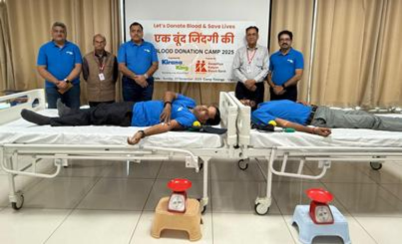 Ek Boond Zindagi Ki” blood donation camp was successfully organised in collaboration with Kirana King and Swasth Kalyan Blood Bank decoding=