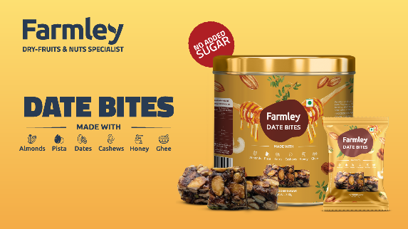 Farmley expands product portfolio with the launch of Sugar Free Date Bites decoding=