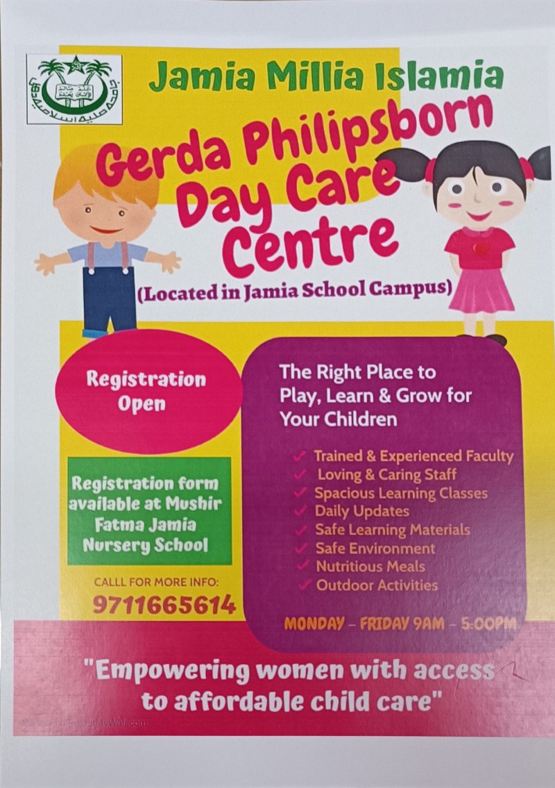 Registration for JMI’s Gerda Philipsborn Day Care Centre (crèche) open decoding=