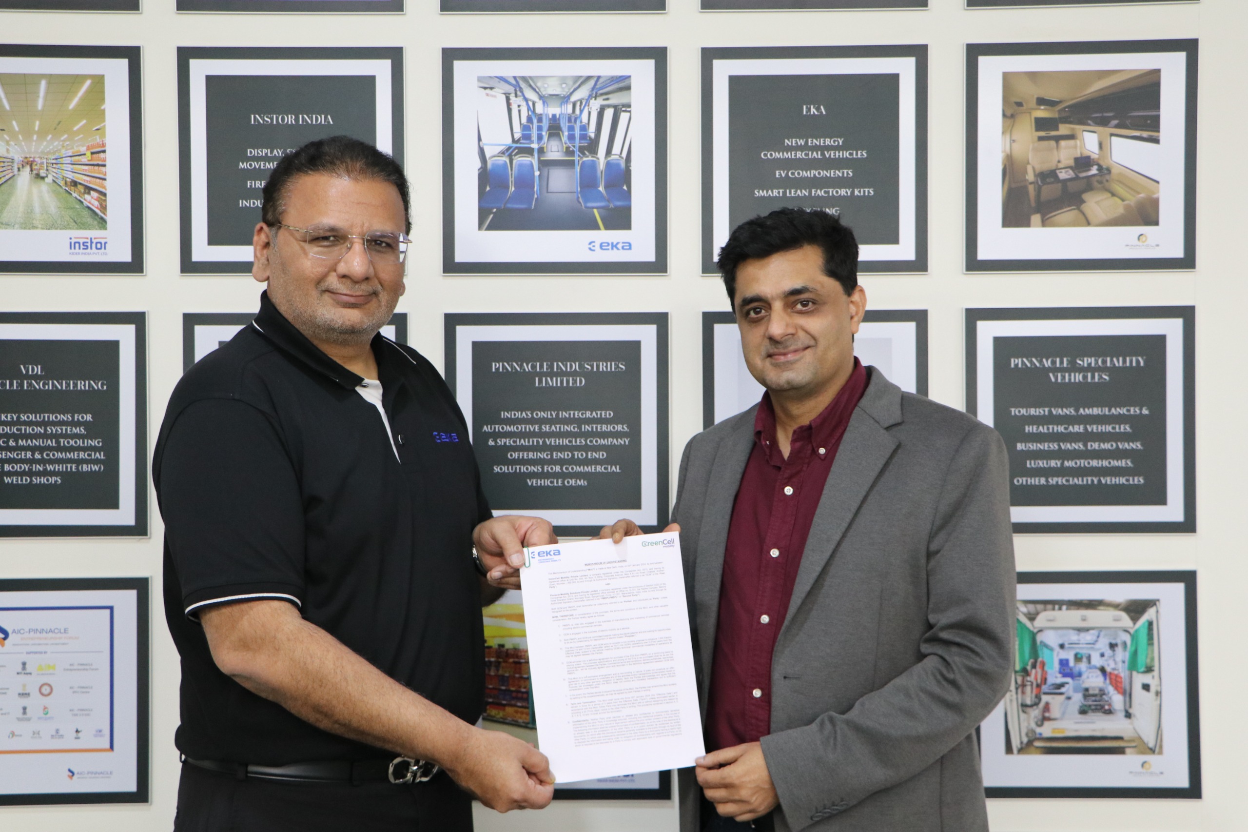 EKA Mobility & GreenCell Mobility:  sign MoU to roll out 1000 electric buses decoding=
