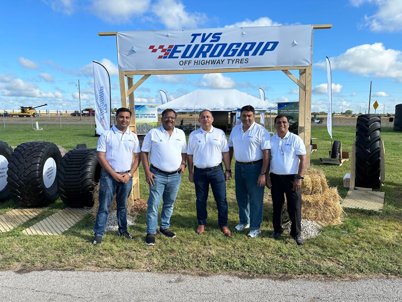 TVS Eurogrip Tyres showcases new range of agricultural radial tyres at Farm Progress Show 2023 decoding=