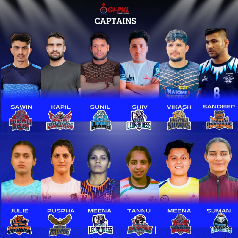 Global Indian Pravasi Kabaddi League announces captains from 12 franchises decoding=