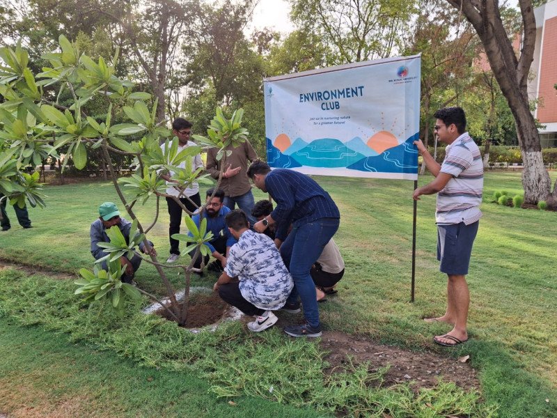BML Munjal University Plants Native Trees to Nurture Nature on World Environment Day decoding=