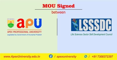 apex-professional-university-signed-mou-with-life-science-sector-skill-development-council
