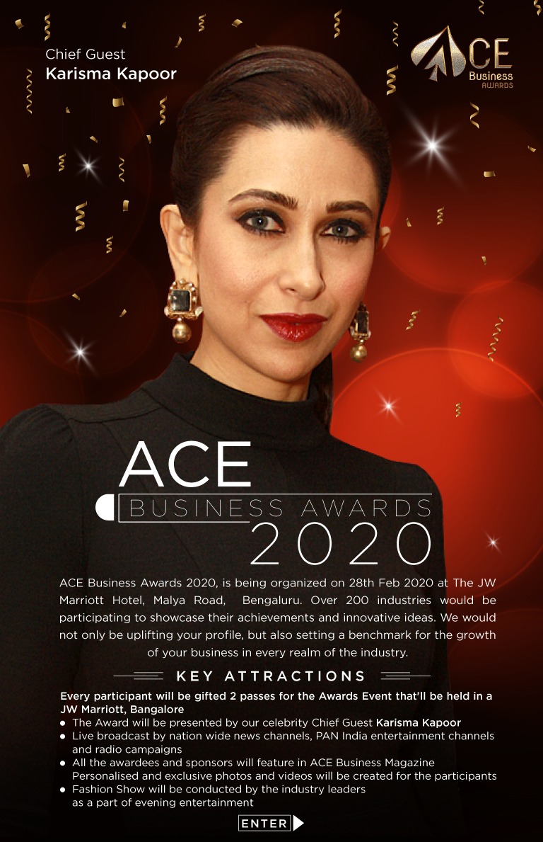 Gorgeous Karisma Kapoor & Shamita Shetty along with ACE Business Awards to Felicitate Entrepreneurs, Achievers and Champions decoding=