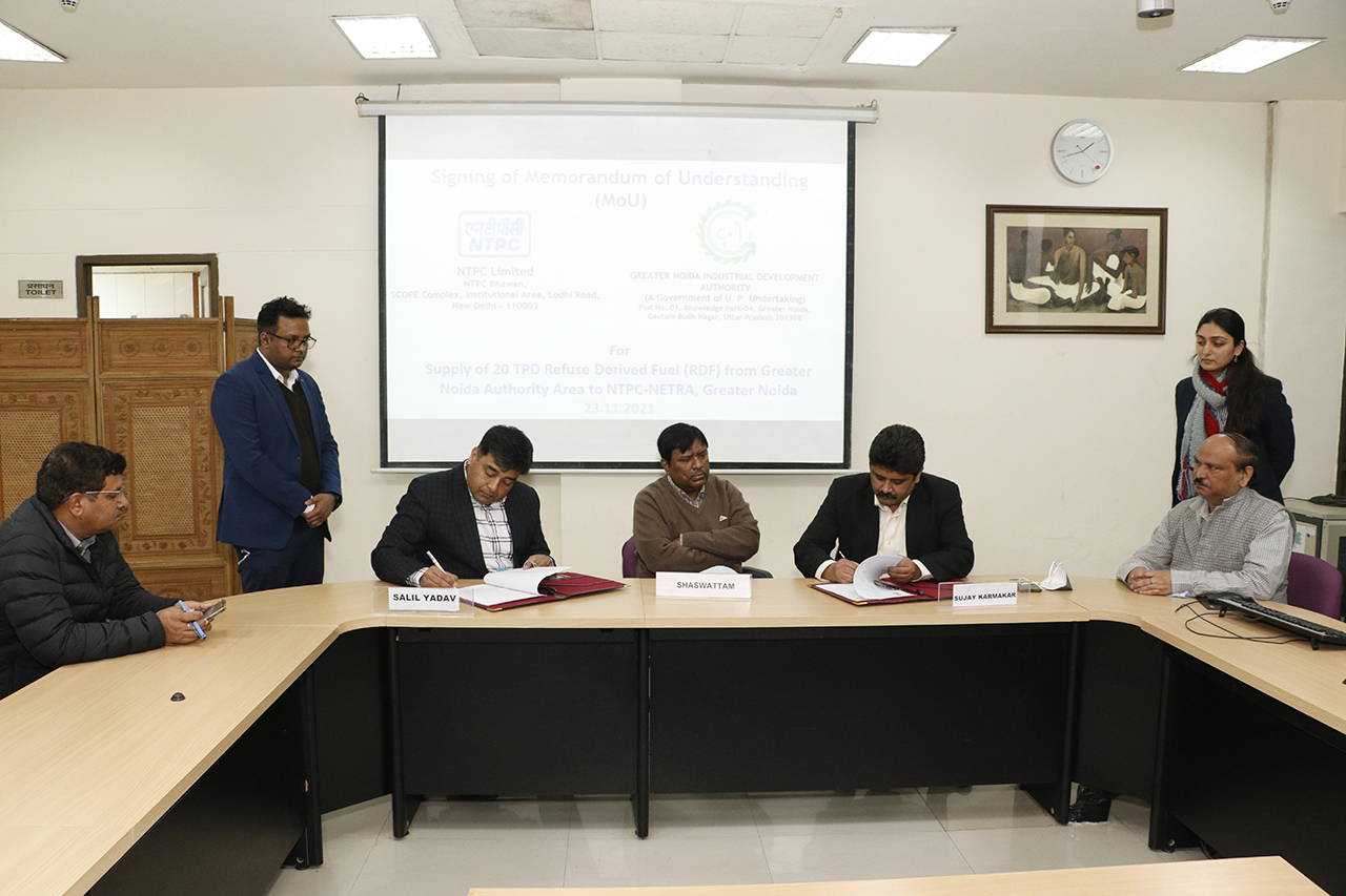 ntpc-in-pact-with-greater-noida-authority-to-supply-of-refused-derived-fuel