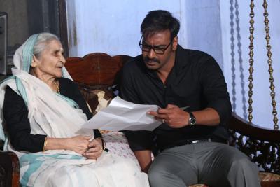 Swag wali Grandma Pushpa Joshi  is no more , acting in Ajay’s film Red decoding=