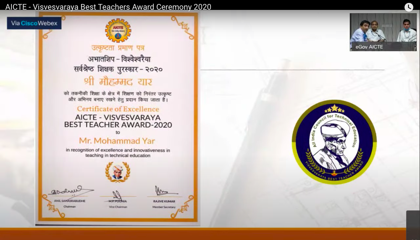 jamia-hamdard-faculty-awarded-with-aicte-visvesvaraya-best-teachers-award-2020