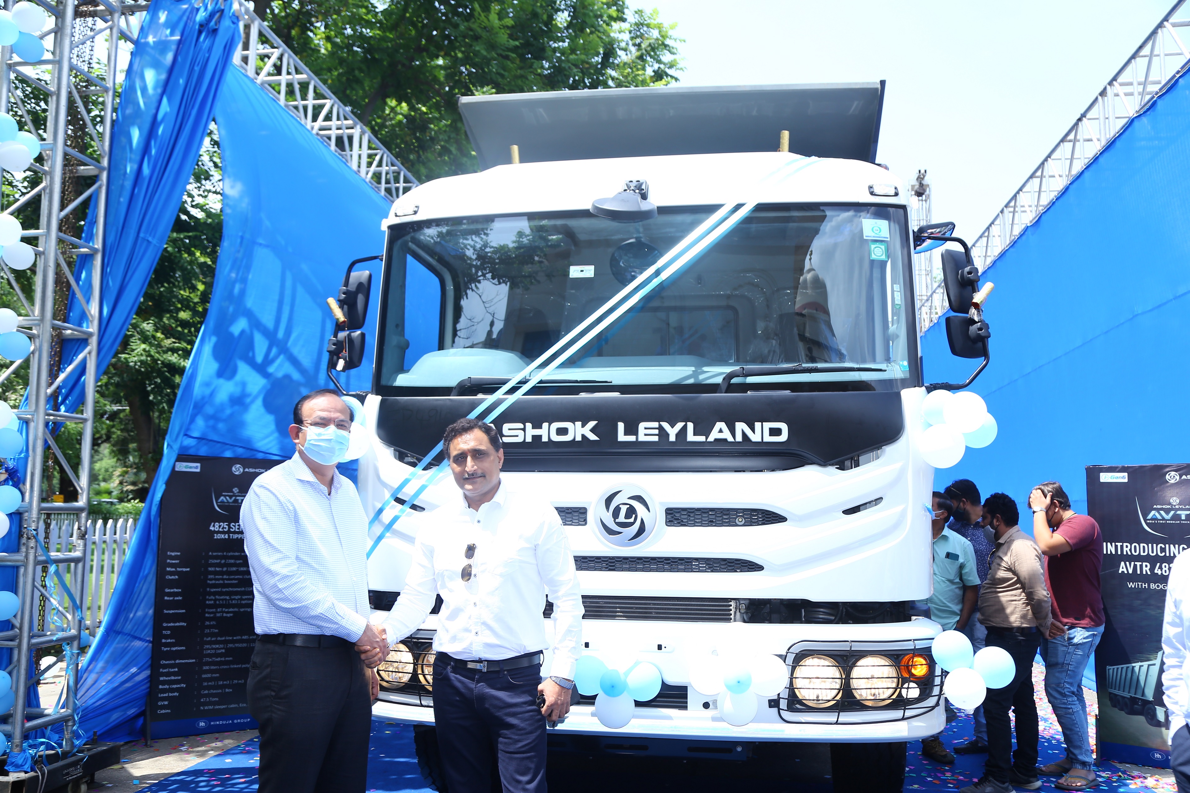 Ashok Leyland launches AVTR 4825 Tipper with heavy duty Bogie suspension decoding=