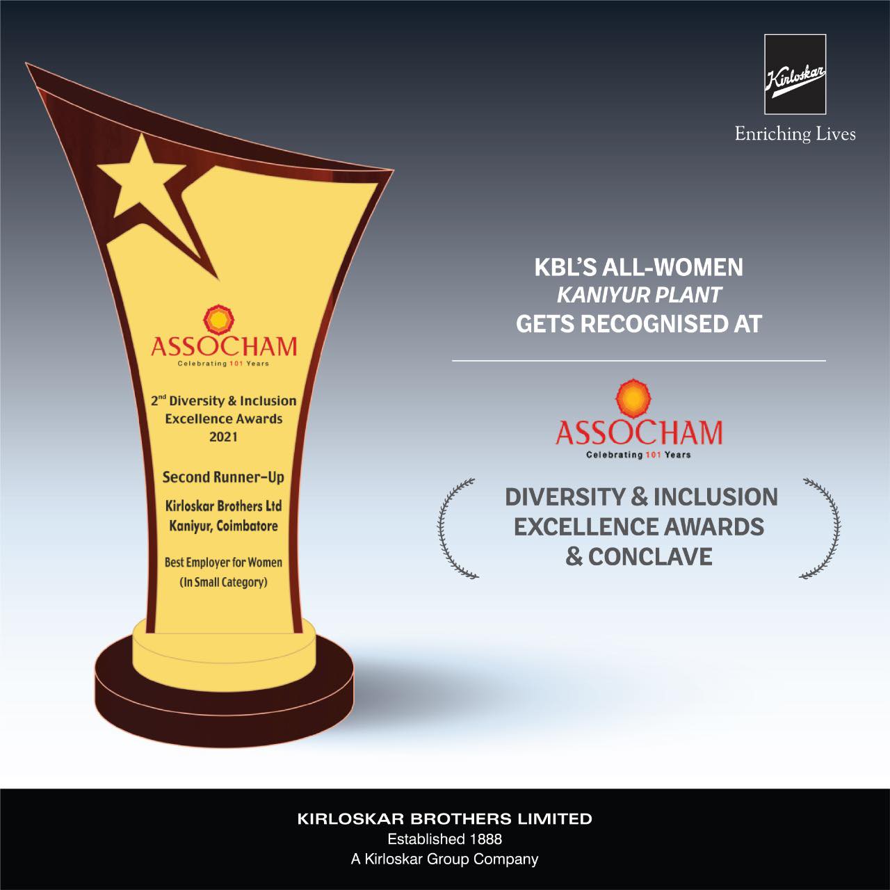 kbl-wins-big-at-2nd-assocham-diversity-inclusion-excellence-awards-conclave