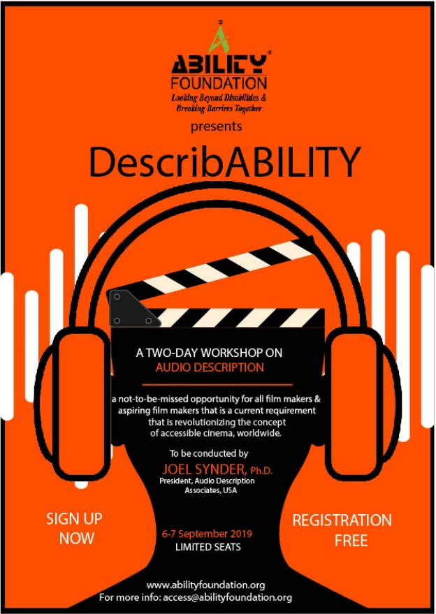 Two-day workshop on Audio Description by Joel Synder, USA decoding=