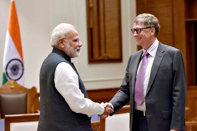 Prime Minister meets Bill Gates decoding=